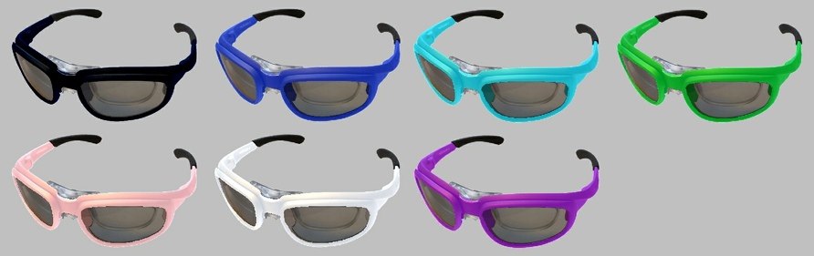 Multicoloured Multisystem Precription 3D Glasses