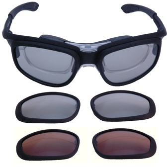 RxMulti3D collection with polarisers for RealD, MasterImage 3D, passive 3DTVs, Imax 3D and sunglasses with unglazed Rx prescription insert. For use as prescription 3D glasses